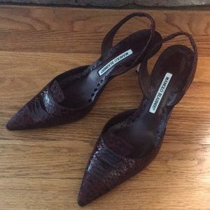 Manolo Blahnik slingback heals